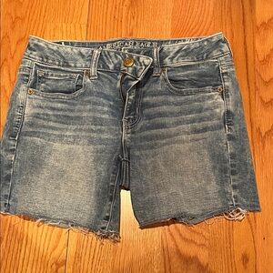 American Eagle Outfitters Light Blue Super Stretch Denim Shorts